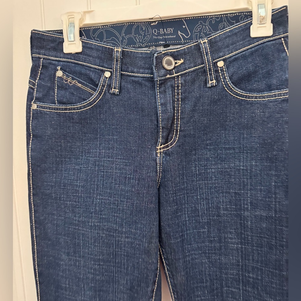 Blue Boot Cut Jeans Classic Denim Style - Picture 3 of 6